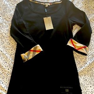 Burberry 3 quarter sleeve tee